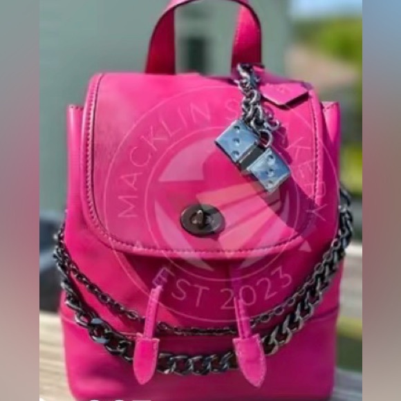 Coach Handbags - Coach Turlock Backpack in Pewter/Cerise